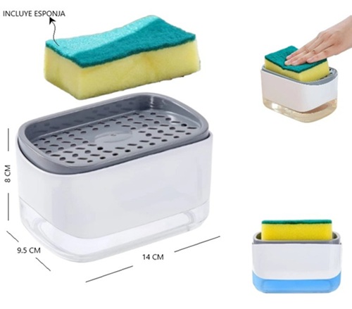 Dispenser de Jabon con Esponja 583ii